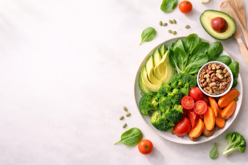healthy plate for healthy hair